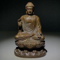 ราคา ซากียมุนีทองแดงเก่าโบราณพระพุทธรูปวัตถุเก่าบรอนซ์กระเป๋าโบราณคอลเลกชันเก่า (20763069464)