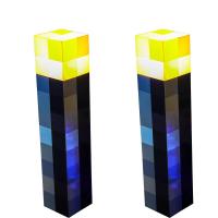 ราคา Minecraftไฟฉาย light mc pixel เกม ระยะเวลานานทนทาน USBชาร์จเร็ว led miners lamp อุปกรณ์ต่อพ่วงแขวนผนังชาร์จไฟ led เปลี่ยนสีขวด ไฟส่องกบ ไฟคาดหัว (21707292576)