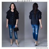 ราคา NEW 2023 PREMIUM LUXURY DESIGN FABRIC BLOUSE WITH DIAMOND BLUEBERRY NIGHTS (20715840026)