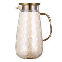 ราคา DTR 54Oz Glass Pitcher with Lid Iced Tea Pitcher Water Jug Hot Cold Water Ice Tea Wine Coffee Milk and Juice Beverage Carafe (21443367289)
