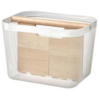 ราคา IKEA RISATORP ตะกร้าลวด ไม่จับไม้ ทรงสวยงาม ตกแต่งบ้าน (22112068292)