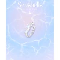 ราคา MixBlink แหวน เงินแท้ 92 5 ส่งฟรี EMS รุ่น PearlShell เปลือกหอย มุก สีฟ้า ทะเล (21582833698)