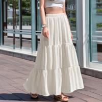 ราคา Closet Crush กระโปรงยาวเอวยางยืด แต่งชายระบาย สีขาว (22093813447)
