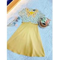 ราคา เดรสทำงาน ป้ายPhawi มือ1 สีเหลือง (22005594469)