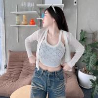 ราคา SpinnyHouse ชุดเซ็ต2ชิ้น เสื้อสายเดี่ยวเอวจั้ม เสื้อคลุมผ้าบาง ผ้าไหมพรมยืดเยอะ น่าร้าก พร้อมส่ง รุ่น ลิเก (21919544299)