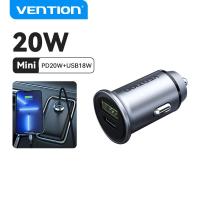 ราคา Vention ที่ชาร์จแบตในรถ Type C PD 30W 20W 18W PC4 0 QC3 0สำหรับ iPhone 15 14 13 Pro Max iPad Pro 2021 S23 Samsung S22 HuaWei Vivio RedMi ที่ชาร์จแบตในรถเร็ว (21715666816)