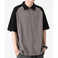 ราคา becoolman เสื้อเชิ้ตซิปสไตล์เกาหลีสำหรับผู้ชายเสื้อโปโลสบาย ๆ (21956831630)