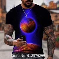 ราคา เสื้อยืดแฟชั่นอวกาศกาแล็กซี่3D ใหม่ล่าสุดเสื้อยืดฮิปฮอปแขนสั้นลำลองพิมพ์ลายเท่ห์ (19855661242)