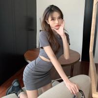 ราคา เดรสเกาหลีทรงเอเอวสูงสวยสับมาก เดรสมินิมอลรัดรูปเว้าเอวข้างเดียว เดรสมินิน่ารักสีพื้นๆแขนสั้นใส่แล้วดูดีราคาน่ารัก (12678558525)