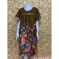 ราคา ชุดกระโปรง ชุดนอน ชุดอยู่บ้าน แขนสั้น ผ้าปาเต๊ะ สีสันสดใส ใส่สบาย ไม่ตกสี ขนาดฟรีไซส์ (22006516811)