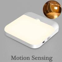 ราคา หลอดไฟสำหรับห้องนอนสี่เหลี่ยมชาร์จไฟผ่าน Usb ไฟเซนเซอร์ Ledไฟส่องสว่างตู้เครื่องมือในห้องครัวหรือทางเดินตู้เสื้อผ้า (21962095563)