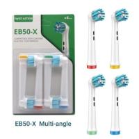 ราคา หัวแปรงสีฟันสำหรับแปรงสีฟันไฟฟ้า Oral B ทุกรุ่น 1 กล่อง มี 4 ชิ้น (22051002398)