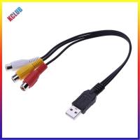 ราคา อะแดปเตอร์แปลงเสียง AV ตัวผู้ USB ชายเป็น3RCA ยาว0 3เมตรสายเคเบิลสำหรับ HDTV (19684999580)