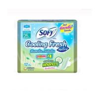 ราคา sofy โซฟี ผ้าอนามัย cooling fresh ซูเปอร์สลิม 0 1 ใหม่ สาสกัดจากแตงกวา มี 4 ไซส์ โซฟีแตงกวา (20947022719)