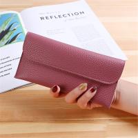 ราคา Stylish Leather Wallet Money Bag Clip Womens PU Leather Wallet Long Wallet With Large Capacity Hasp Clutch For Women (20333296984)