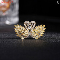 ราคา Re เข็มกลัดหงส์คู่ประดับพลอยเทียมแฟชั่นสำหรับผู้หญิงเข็มกลัดเครื่องประดับสำหรับงานเลี้ยง (20807894681)