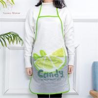 ราคา Cooking Apron Cute Cartoon Fruit Printed Pvc Waterproof Oil Proof Creative Apron (20901140817)