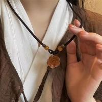 ราคา สวัสดีสาวสร้อยคอดอกไม้ล็อคสันติภาพสไตล์จีนใหม่สำหรับผู้หญิงสไตล์โบราณสไตล์เซนเชือกถักโซ่ไหปลาร้า (21532420723)