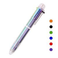 ราคา ปากกาลูกลื่น หลายสี 6สี หลากสี ปากกาหลายสี ปากกาลูกลื่นแบบกด แท่งใส สวยมากๆ ปากกา color ballpoint pen (18556497057)