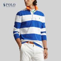 ราคา Polo Ralph Lauren เสื้อโปโลผู้ชาย Classic Fit Striped Jersey Rugby Shirt รุ่น MNPOKNI16823438 สีฟ้า (21956196377)