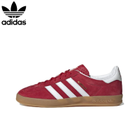 ราคา Adidas Originals Gazelle lndoor รองเท้าผ้าใบหุ้มส้นน้ำหนักเบาทนต่อการสึกหรอแบบลำลองสำหรับผู้ชายและผู้หญิงสีแดง (21615739567)