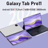 ราคา ซื้อ 1 แถม 6 ฟรี 2024 แท็บเล็ต 5G ใหม่ราคาถูก Galaxy Pro11 Tab 11 2 นิ้ว RAM 16GB 512GB ROM แท็บเล็ตใหม่ Google Play Youtube Netflix Office Zoom Android 12 0 แท็บเล็ตการเรียนรู้ Android 11 0 แท็บเล็ต 