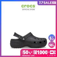 ราคา CROCS รองเท้าลำลองผู้หญิง CLASSIC PLATFORM GLITTER CLOG รุ่น 207241001 BLACK (22038412211)