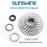 ราคา เฟืองหลังจักรยาน SUNSHINE 11 speed ขนาด 11 32T 11 42T สีเงิน (21974530532)