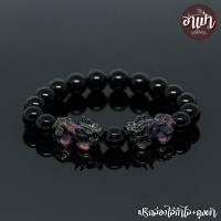 ราคา อาเป่า หินนิลดำ Onyx ขนาด 10 มิล ประดับปี่เซียะ 5 ธาตุ 1 คู่ ปี่เซียะเปลี่ยนสี ปี่เซียะ 5 สี คัดหิน หินนิลกาฬ กำไลหินสี กำไลหินนำโชค (18013586788)