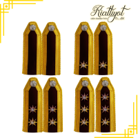 ราคา บ่าชุดขาวตำรวจ ติดดาวชุบโคเมี่ยม อินทรธนูชุดขาวตำรวจ สำหรับนายร้อยตำรวจ (21407263151)