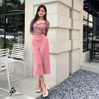 ราคา Top Trend Jumpsuit ชุดจั้มสูทผญ ขา 5ส่วน ผ้าลูกไม้ จั้มสูทงานแต่ง ชุดออกงานผญ แบรนด์ไทย JL43 (21946410981)