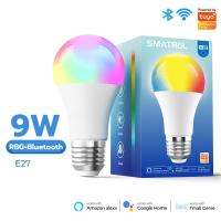 ราคา หลอดไฟ LED บลูทูธ WiFi หลอดไฟอัจฉริยะ หรี่แสงได้9W 10W E27 220V RGB หลอดไฟสมาร์ท โคมไฟเปลี่ยนสีได้ใช้ได้กับ iS Android รับสีได้ 16 ล้านสี หรี่ไฟได้ ปรับระดับความสว่างได้ หลอดไฟอัจฉริยะสำหรับ Google as