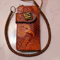 ราคา กระเป๋าสตางค์ สไตล์วินเทจ หนังแท้ แถมฟรีสายหนังถัก 1เสน พร้อมใช้งาน (15039440615)