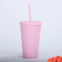 ราคา แก้วกาแฟ 16oz อคริลิค 2 ชั้น 450มล ทรงสกินนี่และสตาร์บัค (20043124807)