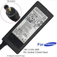 ราคา Samsung Adapter 19V 3 16A 5 5 x 3 0mm Black สายชาร์จโน๊ตบุ๊คSamsung AC Power Supply Charger Adapter For Samsung Laptop Notebook (22162979399)