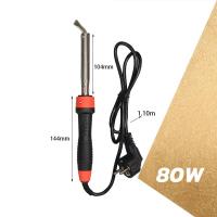 ราคา หัวแร้งบัดกรี 80W 100W 150W เครื่องเชื่อมเหล็กด้วยปลายทองเหลืองหัวแร้ง หัวแร้งแช่ หัวแร้งบัดกรี หัวแร้งแช่ปากงอ หัวแร้งเชื่อมสังกะสี High Power Electric Soldering Iron (21418960042)