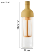 ราคา กระป๋องกาแฟชงเย็น Goya217 1000มล ตาข่ายโพลีเอสเตอร์ไส้กรองทนความร้อนแก้วกาแฟขวดเก็บความเย็นฝาปิดไวน์ซิลิโคน (22144908701)