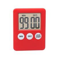 ราคา นาฬิกาแม่เหล็กปลุกวงจรจอดิจิตอล LCD นาฬิกาจับเวลาทำครัวสี่เหลี่ยมตัวนับถอยหลังทำอาหาร DSQ37104เครื่องจับเวลาในครัว (19750781167)
