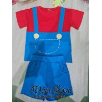 ราคา พร้อมส่งจากไทย ชุดมาริโอ้เด็ก ชุดมาริโอ้ ชุด Mario Cosplay ชุดแฟนซีเด็ก (10241603960)