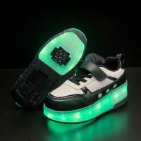 ราคา Official Authentic รองเท้ากีฬา รองเท้าสเก็ต รองเท้าล้อเลื่อน มีไฟ LED สําหรับเด็ก (22132668662)