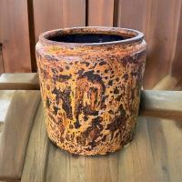 ราคา กระถางดินเผาทรงไหเรียบ สีขาวเก่า ขนาด 29x 26 cm (21097469451)