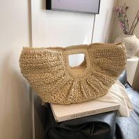 ราคา กระเป๋าสานฟางดูแพงกระเป๋าชายหาดสำหรับวันหยุดพักผ่อนริมทะเลในฤดูร้อนกระเป๋าถักแบบถือสไตล์ชนเผ่ากระเป๋าทรงพัดครึ่งวงกลมสำหรับคนส่วนน้อย (22040690754)