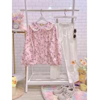 ราคา เสื้อแขนยาวคอบัวแต่งลูกไม้ทรงเกาหลี น่ารักมากๆผ้าคอตตอลญี่ปุ่น 100 49 (21930312528)