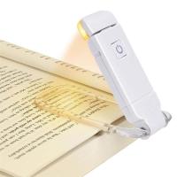 ราคา LED USB ชาร์จไฟอ่านหนังสือความสว่างปรับป้องกันดวงตาคลิปหนังสือแสงแบบพกพาที่คั่นอ่านแสง (11971359053)