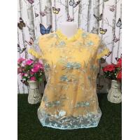 ราคา เสื้อลูกไม้ ผ้าแก้ว เสื้อลูกไม้สาวอวบ เสื้อสาวอวบ เสื้อลูกไม้ออกงาน เสื้อผ้าผู้หญิง อก42นิ้ว เสื้อสีแดง รุ่น801 (16066167499)