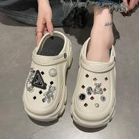 ราคา DMshoes เทรนฮิต รองเท้าหัวโตรัดส้น ทรงสวยงานปังมากแม่เห็นพื้นสูงๆแบบนี้น้ำหนักเบาสุดๆมีให้เลือก3สีสวยๆแถมตัวติดการ์ตูนให้ด้วยไฮโซไม่ไหวว ตำด่วน (20888953230)