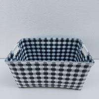 ราคา ตระกร้าสาน เส้นพลาสติกสาน ตระกร้าสานพลาสติก ตระกร้าจ่ายตลาด ตะกร้าใส่ผ้า ตระกร้าใส่ของ ตะกร้าสาน หูเจาะ (12293463042)