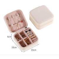 ราคา กล่องเครื่องประดับ ขนาดเล็ก ผ้ากำมะหยี่ เครื่องประดับจัดหนัง PU เครื่องประดับกล่องแบบพกพา สำหรับใส่ต่างหู สร้อยคอ แหวน Storage Box F 198 (13724390564)