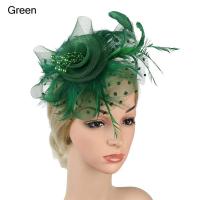 ราคา COD IN STOCK อุปกรณ์ตกแต่งผม งานแต่งงาน Fascinators ผม ดอกไม้ตาข่าย หมวก fascinator ที่คาดผมงานเลี้ยงน้ำชา กิ๊บติดผมขนนก ที่คาดผม ALICE (14953763201)