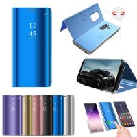 ราคา Rtuyery เคสกระจกสำหรับ Huawei Mate 9 Mate 9 Pro Mate 8เคสอัจฉริยะผิวกระจกหรูเคสหนังฝาพับเป็นขาตั้งป้องกันโทรศัพท์ได้ รับสายโทรศัพท์ไม่มีฝาพับ เคสหนังกันตก (10895298303)